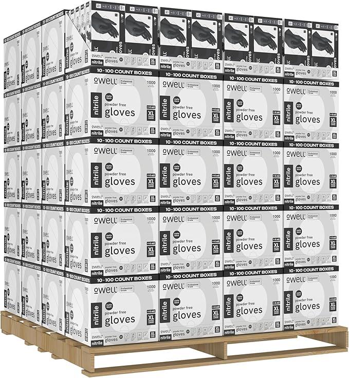 OWELL® Professional Grade Black Disposable Nitrile Gloves – 4 Mil Food Safe, Medical Exam, Powder-Free, Latex-Free Gloves - NeatNest