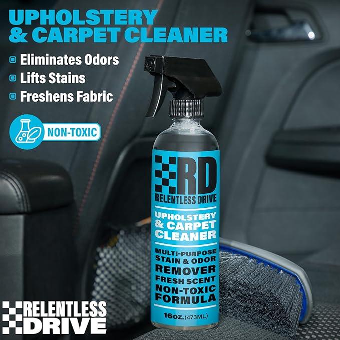 Car Interior Carpet & Upholstery Seat Cleaner — Safe for All Cars — for Carpets, Seats, Floor Mats, Home, Office & More — 16oz Cleaner Kit - NeatNest