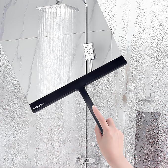 Silicone Rubber Blade & Hook Shower Window Squeegee 11" in Width Silicone Car Squeegee Bathroom Squeegee for Shower Squeegee for Shower Doors Car Window - NeatNest
