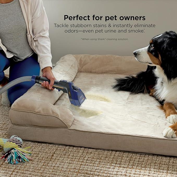 Shark CarpetXpert HairPro Upright Carpet, Area Rug & Upholstery Cleaner with Spot & Stain Remover, Perfect for Pets, Carpet Shampooer, 2 Cleaning Tools, Pet Cleaning Solution, Cobalt, EX251BRN - NeatNest
