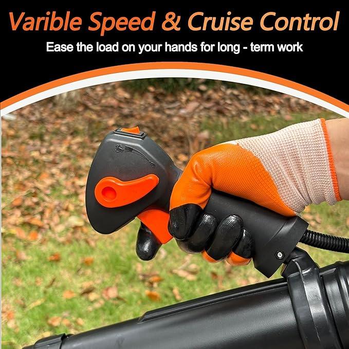 PROYAMA 72CC Gas Backpack Leaf Blower, 2-Cycle 880CFM 275MPH Gas Powered Engine, 2 in 1 Nozzle Low Vibration and Ergonomic Design with Cruise Control for Outdoor GardenYard Cleaning and Snow Removal - NeatNest