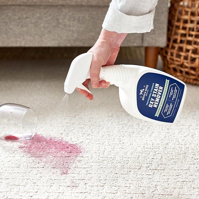 Rocco & Roxie Oxy Stain Remover - Oxygen Powered Carpet Cleaner Spray - Pet Stain Remover for Carpet, Spot Cleaner for Upholstery, Couch, Laundry, Rug, Clothes, Car Seat, Mattress, Sofa, and More - NeatNest