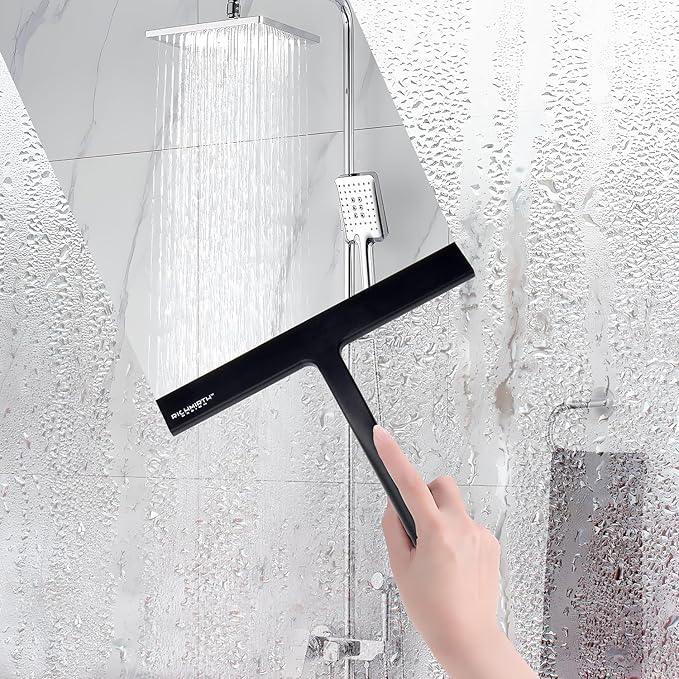 RICHMIRTH Silicone Rubber Blade Shower Squeegee 9" in Width Window & Car Squeegee for Shower, Glass, Window - NeatNest