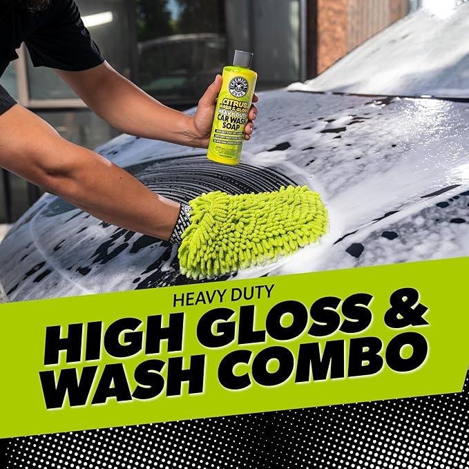 Chemical Guys Car Cleaning Kit - With Car Wash Soap, Wheel Cleaner, Total Interior, Car Wash Mitt - Interior and Exterior Wash Kit With Vehicle Cleaning and Detailing Accessories - 7 Item Kit - NeatNest
