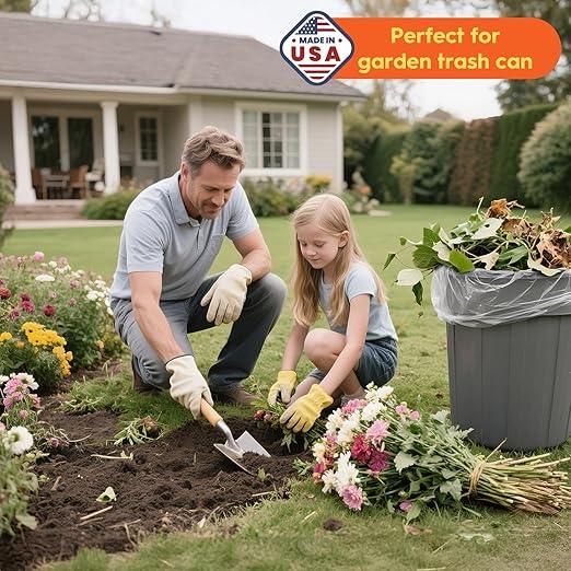 Delxo 55-60 Gallon Trash Bags, 100 Count – 0.9 Mil Medium Duty Garbage Bags, Durable & Puncture-Resistant Plastic Bolsas para basura, Perforated Design– Made in USA for Kitchen, Yard, Office (Clear) - NeatNest