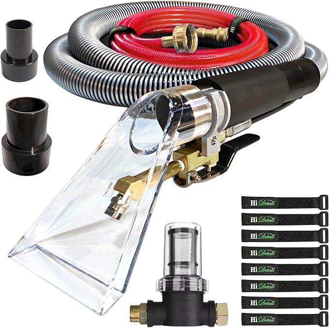 Hi Detail Shop Vac Extractor Kit with Wand and Hose, Adapter Converts Vacuum to carpet & upholstery Extractor for auto detailing & home - NeatNest