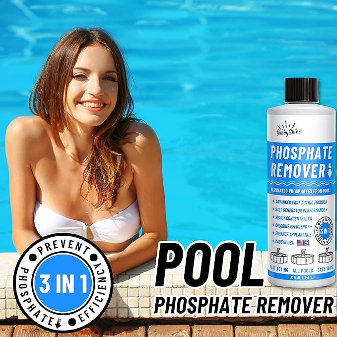 Phosphate Remover - Pool Chemicals, Pool Phosphate Remover, Pool Chemicals For Inground Pools & Above Ground Swimming Pools, Perfect for Pool Openings to Make Your Pool Phosphate Free 32oz - NeatNest