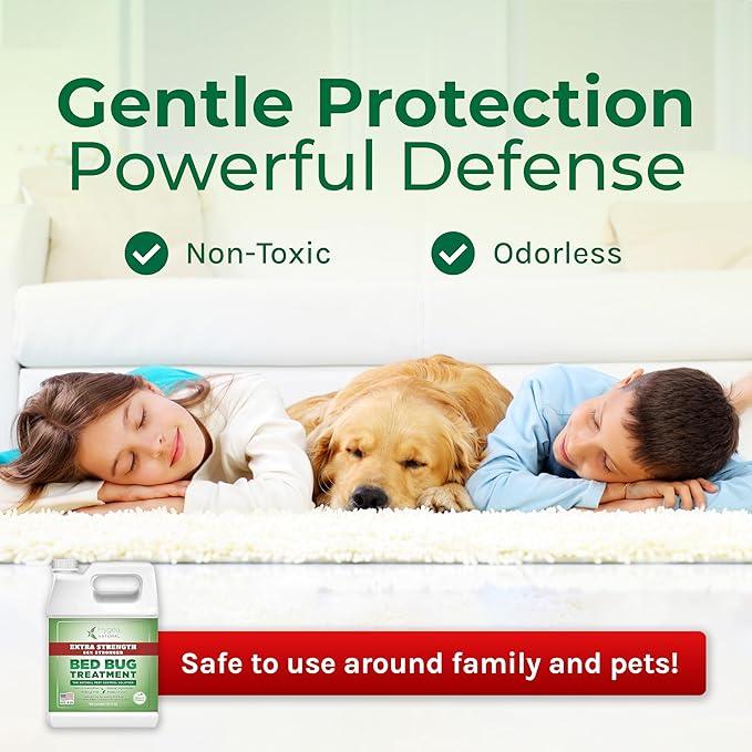 Hygea Natural Extra Strength Bed Bug & Mite Spray- Child & Pet friendly - Stain & Odor Free - 66% Stronger Natural Formula (128 oz) - NeatNest