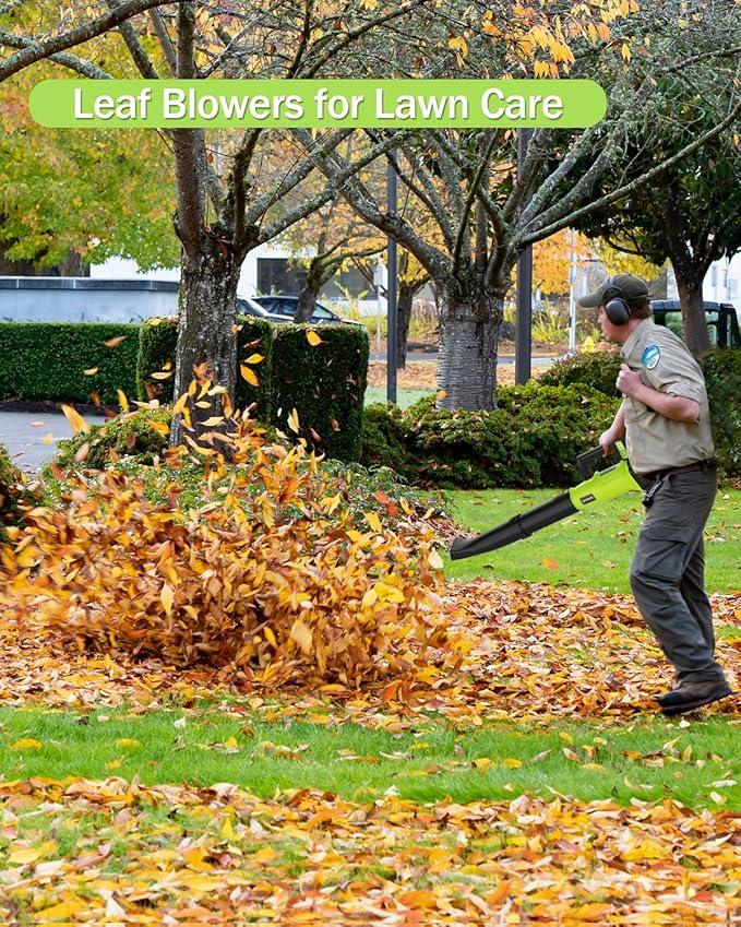 Cordless Leaf Blower - 2x4Ah Battery, 530CFM 170MPH, Powerful Battery Powered Leaf Blower Cordless with Battery and Charger, 7-Speed Control, 2 Extended Tubes for Yard, Lawn & Garden - NeatNest