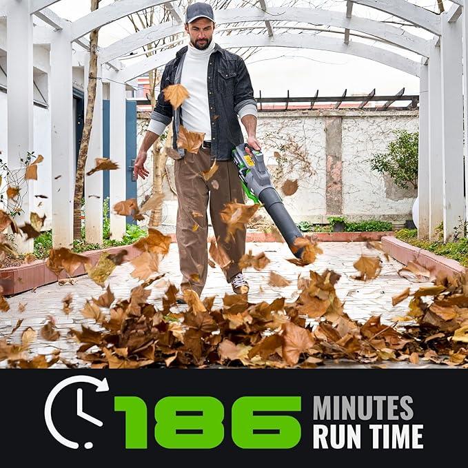 60-Volt Lithium-ion Cordless Leaf Blower with 5.0Ah Battery and Charger 810 CFM Variable-Speed - NeatNest