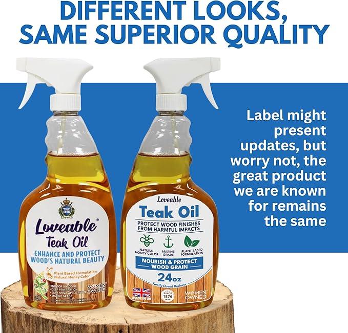 EcoDecors Loveable 24 oz Spray Bottle Teak Oil - NeatNest