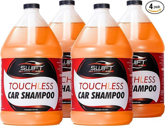 Swift Touchless Car Wash Shampoo (4 Gallon) - No Brushing Required, High Foaming Car Soap, Heavy Duty, Auto Detergent for Foam Cannon, Works on Cars, Trucks, RVs, Motorcycles, Upholstery & More! - NeatNest