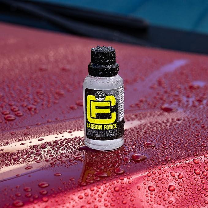 Chemical Guys Carbon Force Ceramic Protective Paint Coating System, Professional-Grade Protection, Gloss and Durability, Ceramic Coating Kit with 3 Microsuede Applicators, 1 fl oz - NeatNest