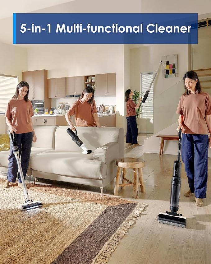Tineco Floor ONE Switch S6 Cordless Wet Dry Vacuum Cleaner, Smart Floor Cleaner Mop, 5-in-1 Multi-Function Stick Vacuum FlashDry Self-Cleaning Dual-Edge Cleaning, Whole-House Cleaning - NeatNest