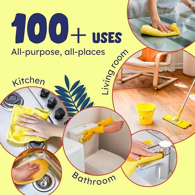 Originally Yellow Lemon White Vinegar For Cleaning Purpose | USA Made All Purpose Cleaner | Use as Glass, Kitchen & Floor Cleaner | Plant Derived Cleaning Vinegar 1 Gallon in 2 pack | 128 Oz - NeatNest