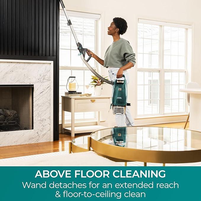 Kenmore Intuition Bagged Upright Vacuum Lift-Up Carpet Cleaner 2-Motor Power Suction with HEPA Filter, 3-in-1 Combination Tool, HandiMate for Floor, Pet Hair, 14pounds, Green - NeatNest