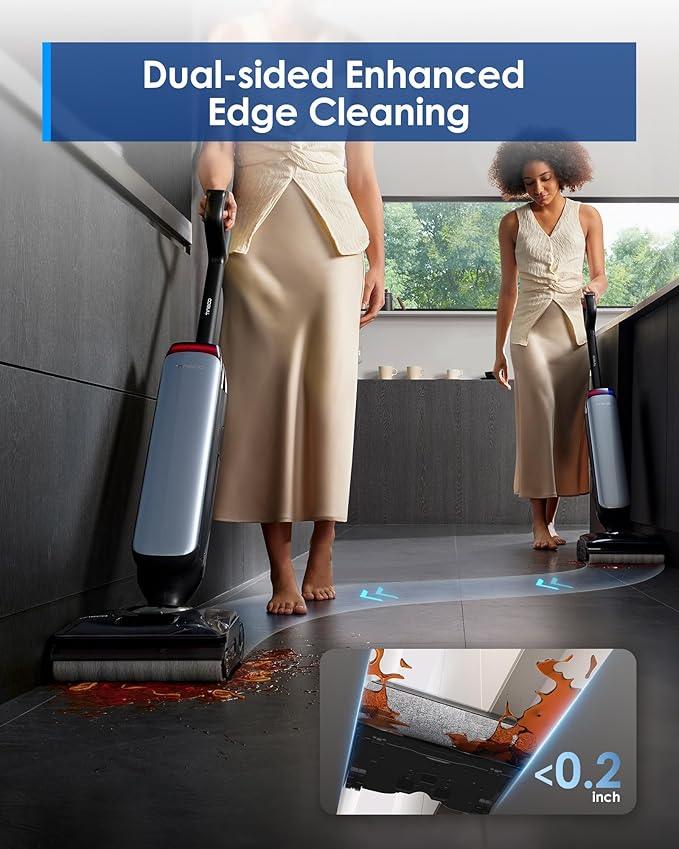 Tineco Floor One S9 Artist Pro Wet Dry Vacuum Cleaner, 22kPa Suction, 360° SmoothDrive, Anti-Tangle Design, 185°F Flashdry, 75 Min Runtime, Dual-Edge Cleaning, 180° Lay-Flat - NeatNest