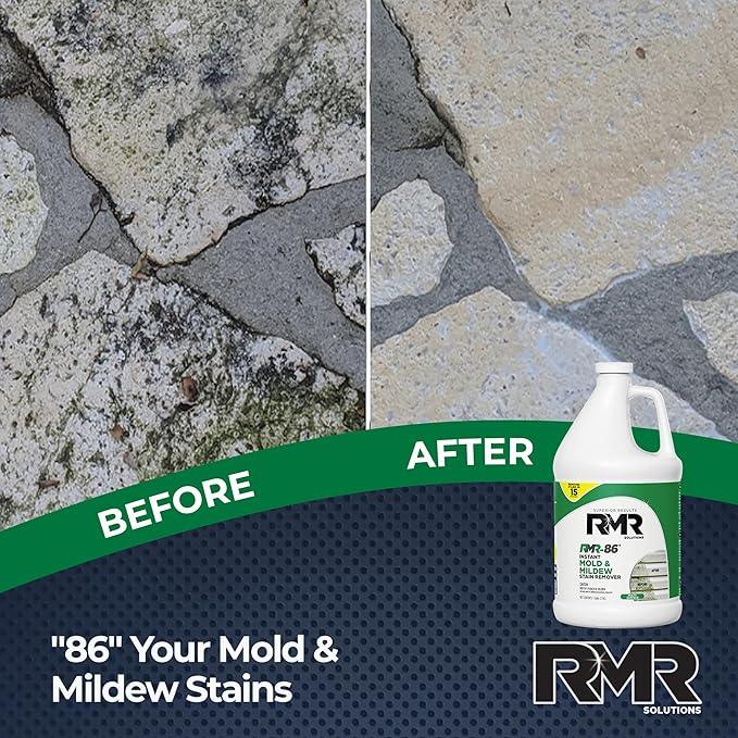 RMR-86 Instant Mold and Mildew Stain Remover Spray - Scrub Free Formula, 1 Gallon - NeatNest