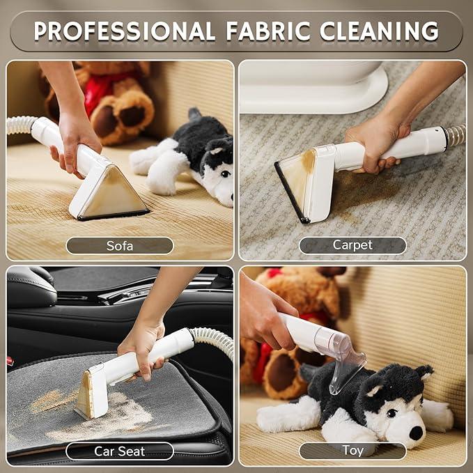 Airthereal Portable Upholstery Spot Cleaner, Instant Heating Carpet Cleaner Machine, Shampooer Machine with Self-Cleaning, 14 Kpa Stain Remover Deep Cleaner for Pets, Stairs, Car Seat and Couch - NeatNest