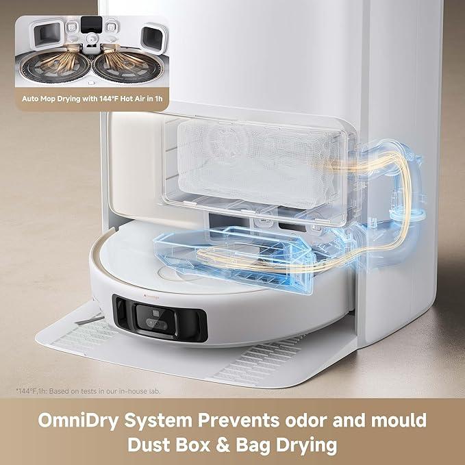 Mova V50 Ultra Complete Robot Vacuum and Mop Self-Cleaning, 24,000 Pa Suction, Liftable Navigation with Obstacle Overcoming and Warm Water Mopping with DuoSolution System Designed for Pets - NeatNest