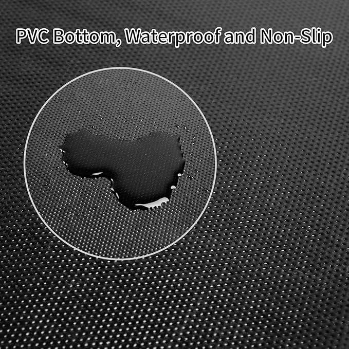 TANYOYO 4' X 6' Commercial Grade Door Floor Mat Brush Step Entrance Mat Vinyl Backed Utility Doormat Heavy Duty Floor Rugs Commercial Outdoor Carpet Indoor Entrance Mat,Black - NeatNest