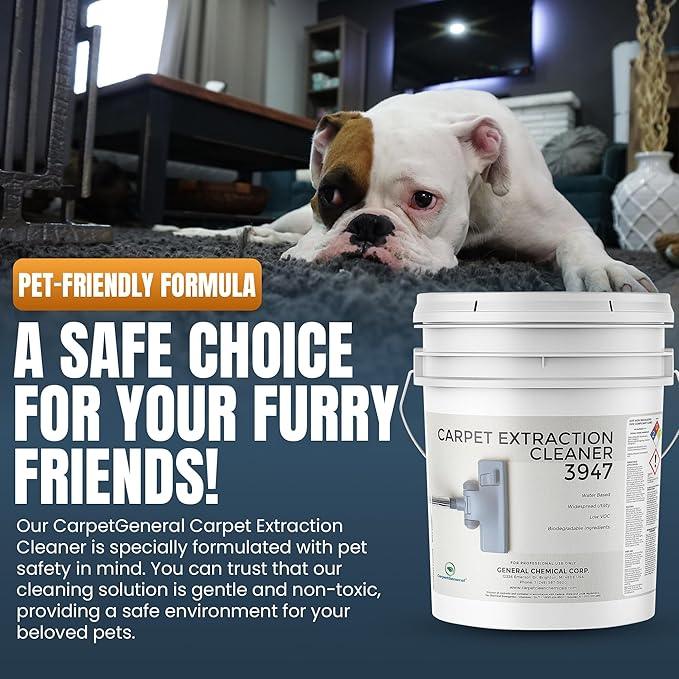 Carpet Extraction Cleaner - Water-Based Professional Deep Clean Carpet Cleaner Solution for Machine - Heavy Duty Stain Remover, Pet-Friendly, Ideal for Residential & Commercial Use - NeatNest