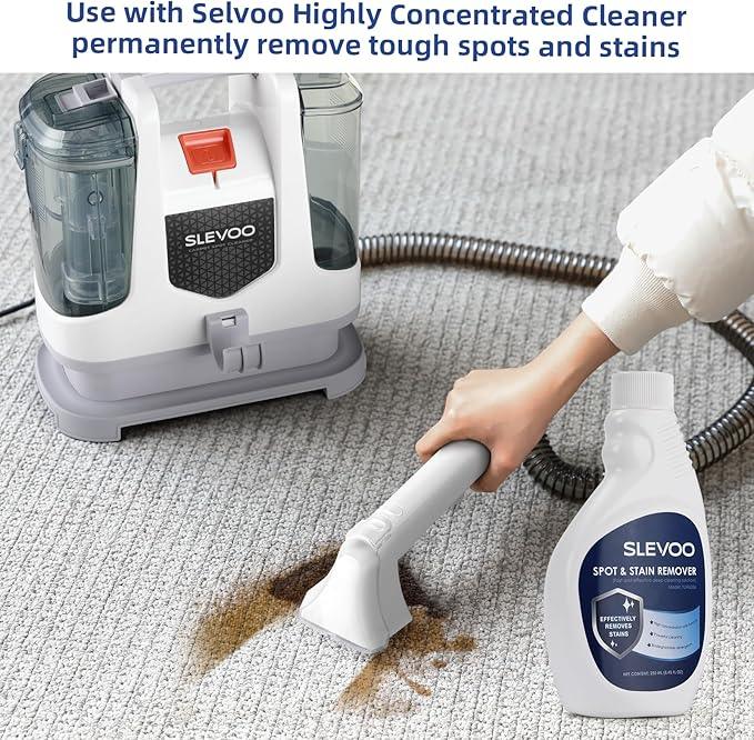 Carpet Cleaner Machine 10.5Kpa Strong Suction, 400W Powerful Motor, Portable Upholstery Cleaner with Spot and Stain Remover for Pet Accident, Rugs, Carpet and Upholstery, White - NeatNest