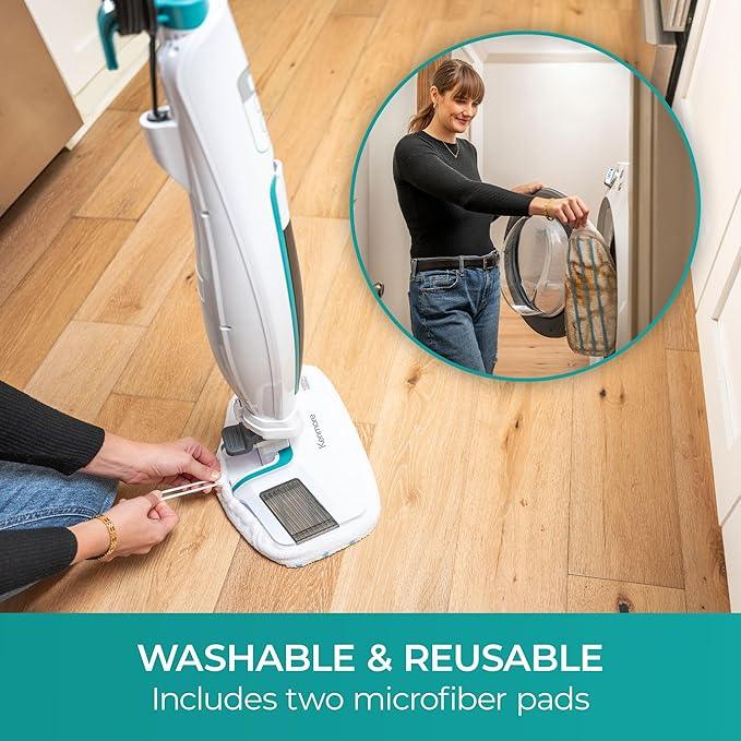 Kenmore SM2060 S200 Series Steam Mop for Floor Cleaning with Easy Scrubber & 2pcs Washable Pads, 2 Modes, Quick-Heating, Lightweight for Hardwood and Tile - NeatNest