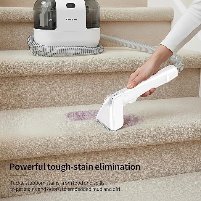 COCEAN Carpet Cleaner Machine With Carpet Shampooer, Upholstery cleaner, Carpet Shampooer Machine, 250ML Rug Shampooer, Spot Cleaner Machine, Couch, Pets, Furniture,Car detailing With 4 Cleaning Tools - NeatNest