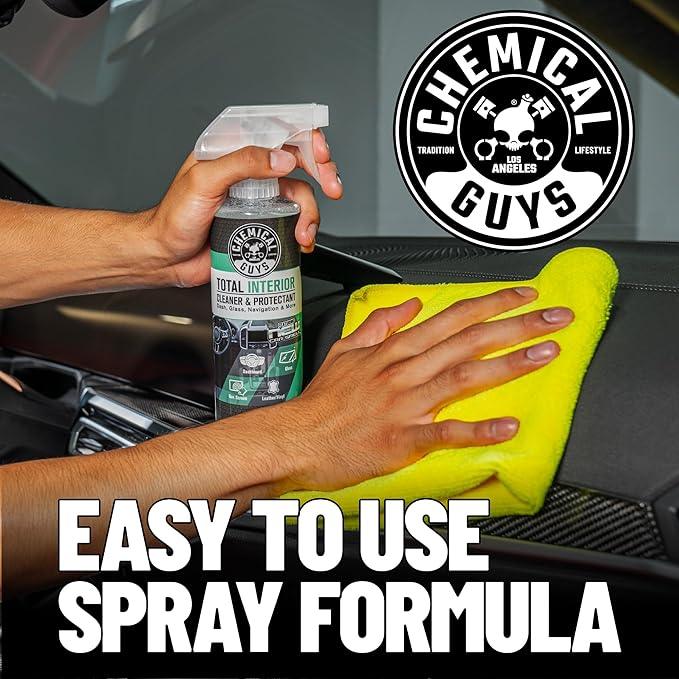 Chemical Guys Total Interior Cleaner and Protectant, New Car Smell (Safe for Cars, Trucks, SUVs, Jeeps, RVs & More) 128 fl oz - SPI234 - NeatNest
