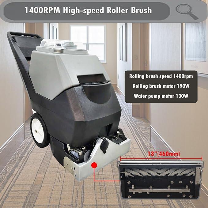 INTSUPERMAI Commercial Carpet Cleaning Machine Carpet Extractor Cleaner 3-in-1 Dry/Wet Cleaner Sofa Curtain Floor Cleaning Machine 70L Tank 110V - NeatNest