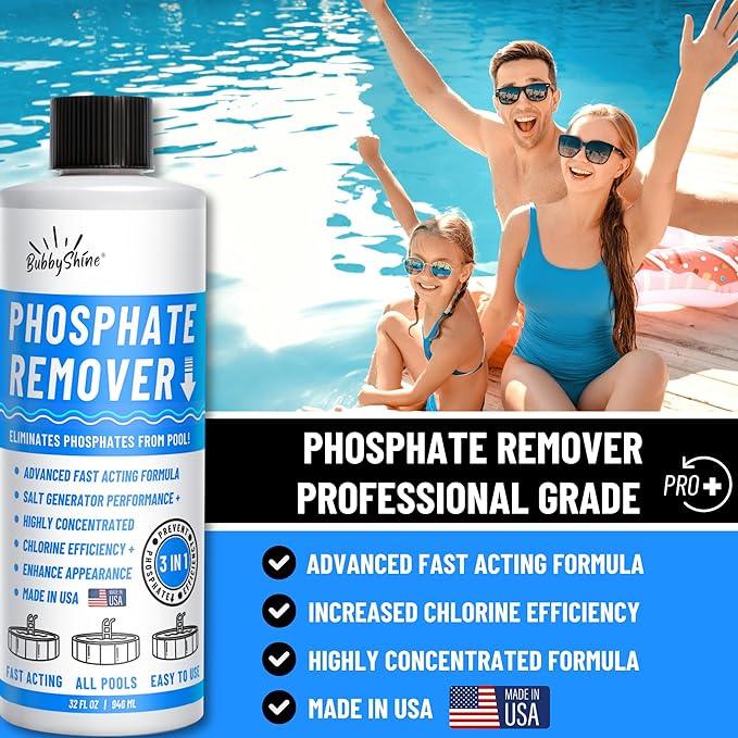 Phosphate Remover - Pool Chemicals, Pool Phosphate Remover, Pool Chemicals For Inground Pools & Above Ground Swimming Pools, Perfect for Pool Openings to Make Your Pool Phosphate Free 32oz - NeatNest
