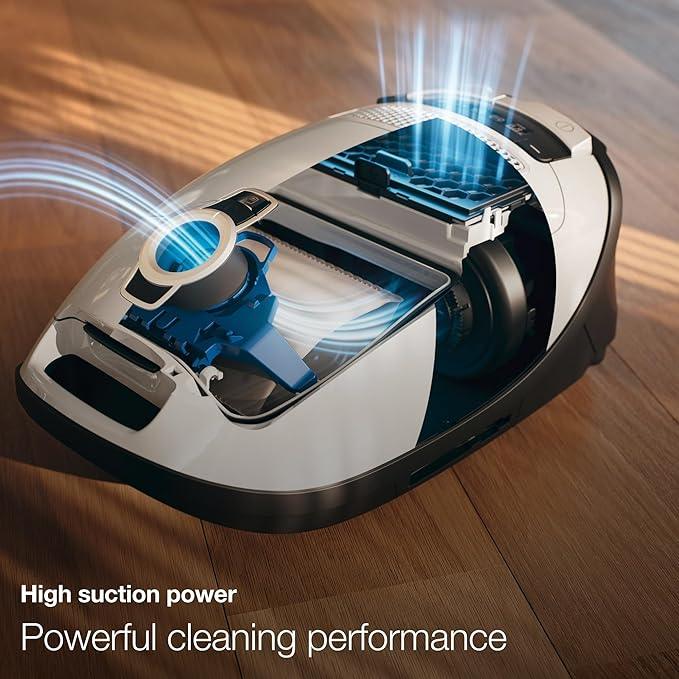 Miele Classic C1 Turbo Team Bagged Canister Vacuum, Tech Blue - Portable, Household - NeatNest