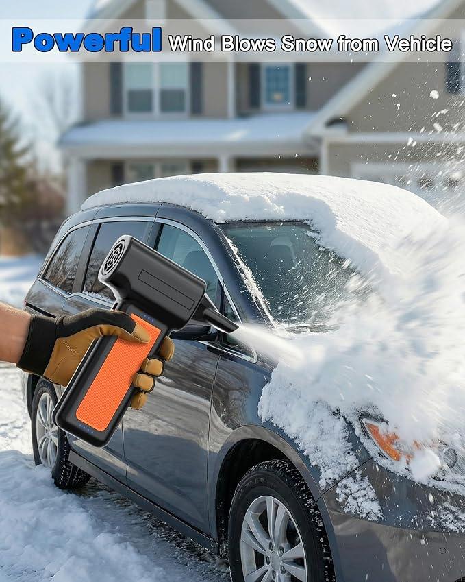 Super Power Electric Air Duster: 135,000RPM Stepless Speed Rechargeable Cordless Blower for Patio Leaf Cleaning, BBQ Fire Starting and Car Snow Removal - DW186 - NeatNest