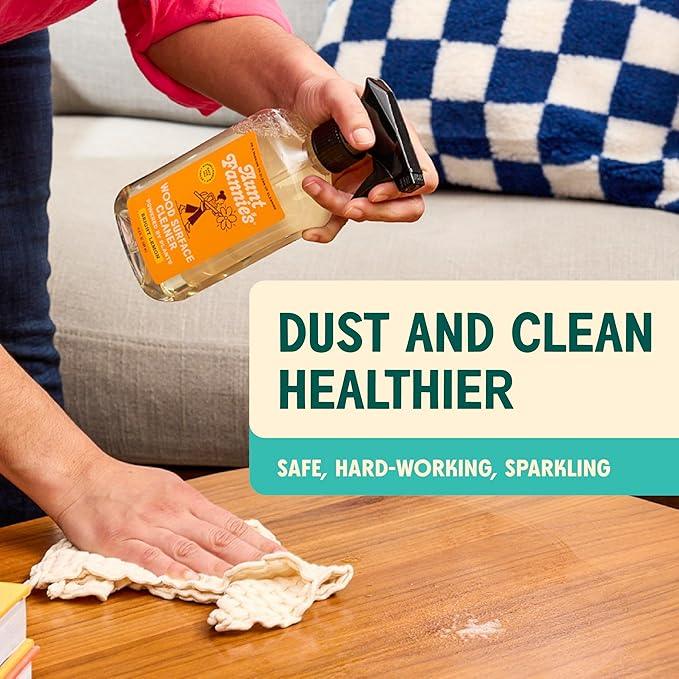 Aunt Fannie's Cleaning Spray Variety Pack, Lemon All Purpose Vinegar, Glass & Window, Bathroom, and Wood Surface Cleaner, 16.9 oz each, Pack of 4 - NeatNest