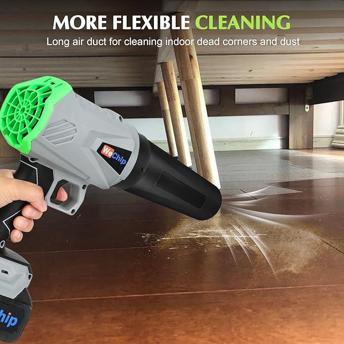 3 in 1 Cordless Leaf Blower Lightweight with Storage Box， 800,000 RPM Leaf Blower Cordless with 2 Battery and Charger,Easy Use Hand Held Blowers for Lawn Care, Dust,Gifts for Men - NeatNest