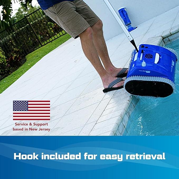 (All-New 2025) POOL BLASTER CX-300 Cordless Robotic Pool Cleaner for Smaller Inground & Above Ground Pools, 2.5 Hr Runtime, Wall Climbing, Smart Navigation, Rechargeable, Lightweight Robot Pool Vacuum - NeatNest