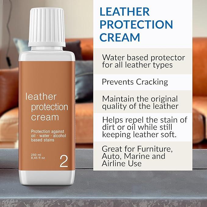 Leather Master Leather Care Kit | Leather Cleaner and Conditioner Kit | Cleans & Restores Car Seats, Furniture, Purses, Jackets | Includes Leather Cleaner, Leather Conditioner, Sponge & Wipes - NeatNest