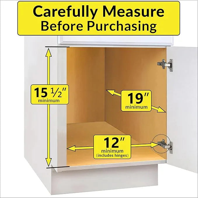LYNK PROFESSIONAL® SELECT™ Pull Out Under Sink Kitchen Cabinet Organizer - 11.5 in. x 18 inch deep Drawer - Sliding Shelf Organizer and Undersink Storage Shelves - Lifetime Ltd. Warranty – Chrome - NeatNest