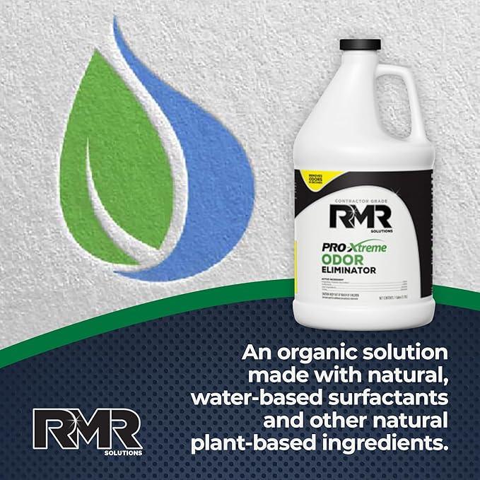 RMR PRO-Xtreme Odor Eliminator, Commercial-Strength Formula, Naturally Destroys Odors, Organic Solution, Tackles The Worst Odors, No Masking or Cover-Up Fragrances, Safe and Easy to Use, 1 Gallon - NeatNest
