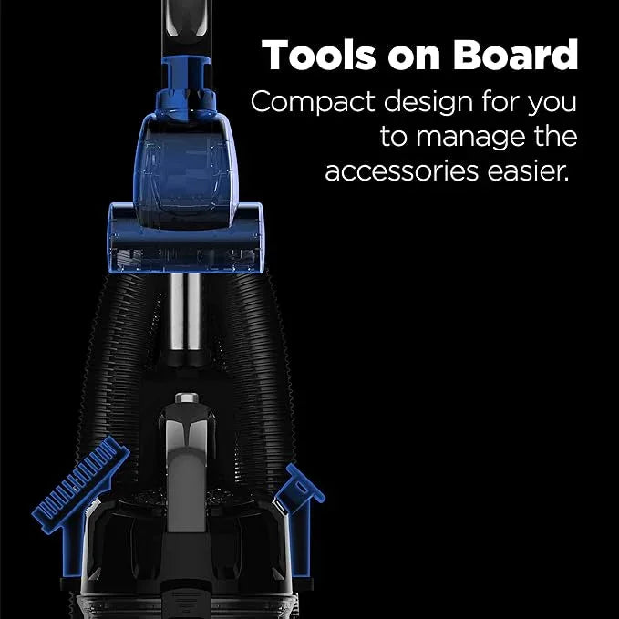 Eureka PowerSpeed Lightweight Upright Vacuum Cleaner for Carpet and Hard Floor, Powerful Bagless Upright Vacuum Cleaner for Home Pets, NEU181A, Blue - NeatNest