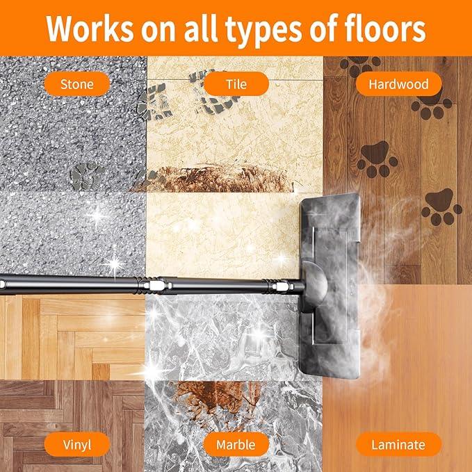 Steam Mop, Detachable Steam Cleaner 16-in-1 Lightweight Handheld Steamer for Hardwood Floors, Home, Tile, Furniture, Clothes, Windows Cleaning - NeatNest