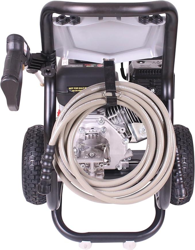 Simpson 3400 PSI Gas Pressure Washer, 2.5 GPM Residential Power Washer, Cold Water, 25' Hose, Clean Machine, 49-State Compliant (CM61083) - NeatNest