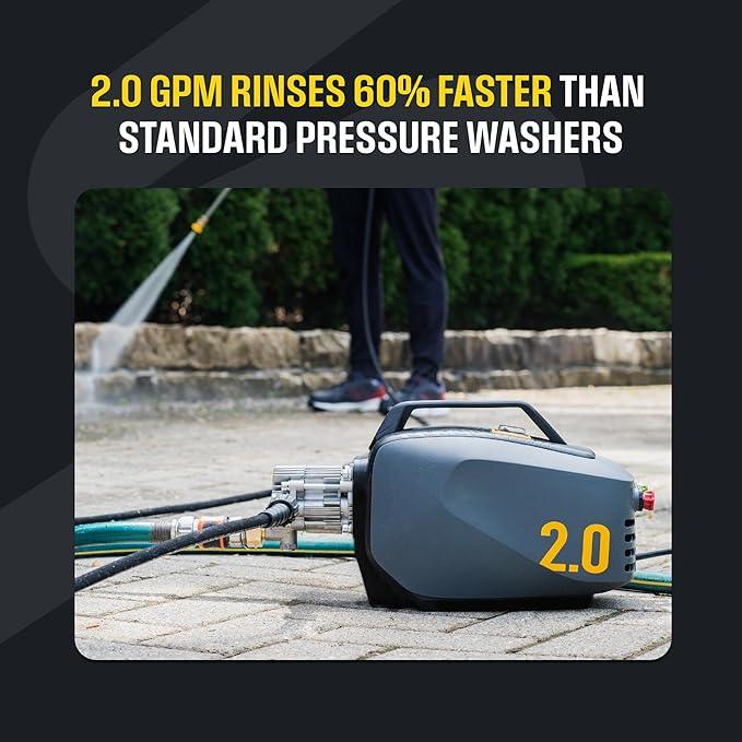 Active 2.0 Electric Pressure Washer – 2.0 GPM high Pressure Washer for DIY at Home car wash, Detailing and Other Cleaning transformations with 1800 Peak PSI - NeatNest