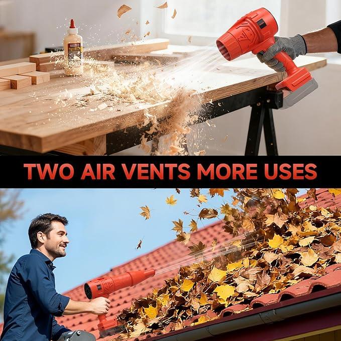 Electric Cordless Leaf Blower for Lawn Care, Blowing Leaves ＆ Dust, Turbo Jet Blower Car Dryer Battery Powered Mini Leaf Blower (Compatible with Milwaukee Battery) - NeatNest