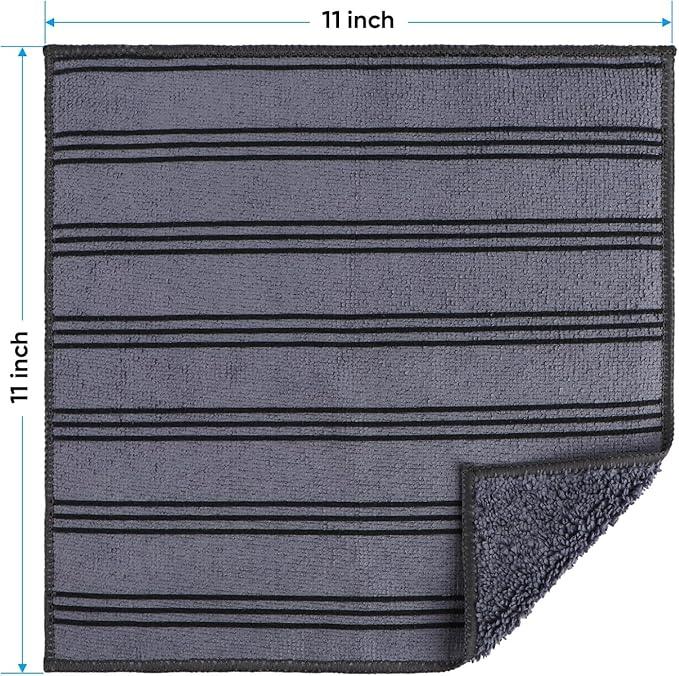 HOMEXCEL Microfiber Cleaning Cloth, Kitchen Towels 12 Pack, Lint Free, Scratch-Free, Highly Absorbent, Reusable Dish Towels for Kitchen and Household - NeatNest