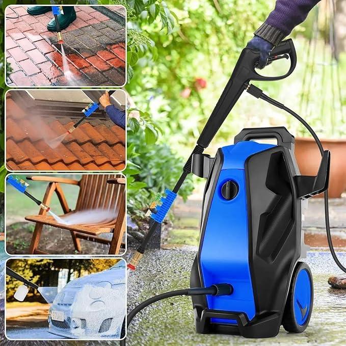 5000PSI Pressure Washer, Heavy Duty Power Washer with Foam Cannon, 4 Nozzle Tips,33FT Hose and Soap Bottle for Home/Cars/Driveways/Patios/Decks/Fences - NeatNest