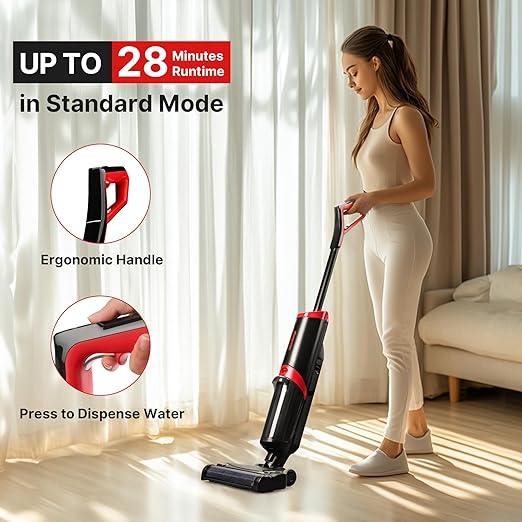 Shop-Vac Wet Dry Vacuum Cleaner and Mop, 15000Pa Vacuum Mop All in One, Lightweight Multi-Surface Cleaner with Self-Cleaning, LED Display & Voice Prompts - NeatNest