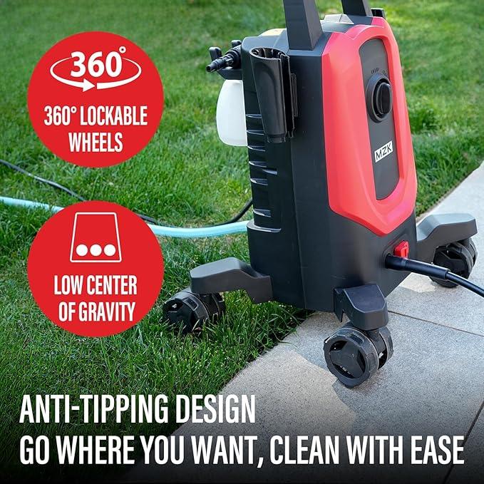 Pressure Washer,5200PSI Power Washer with 4 Quick Connect Nozzles, High Pressure Cleaning Machine with Foam Cannon for Cars/Fences/Driveways/Patios/Home Cleaning - NeatNest