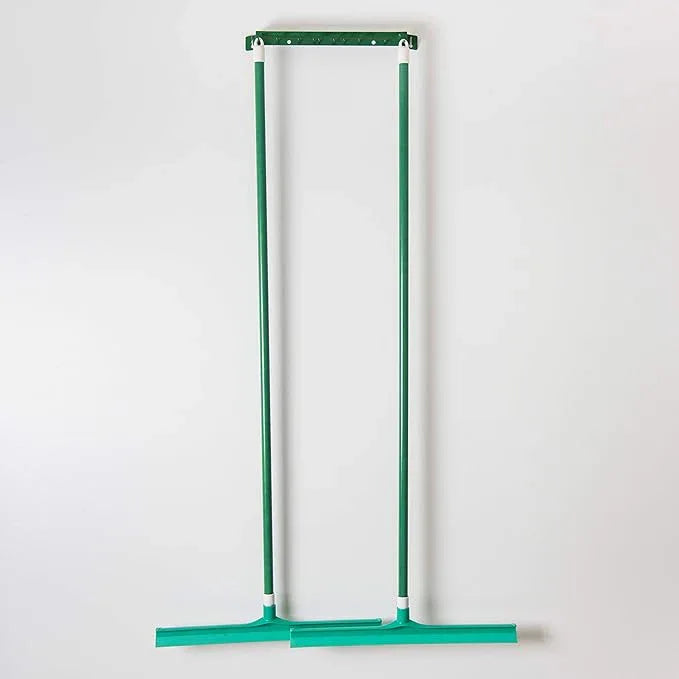 SPARTA 3656709 Plastic Floor Squeegee, Shower Squeegee, Heavy Duty Squeegee With Rubber Blade For Windows, Glass, Shower Doors, Floors, Windshields, 20 Inches, Green, (Pack of 6) - NeatNest